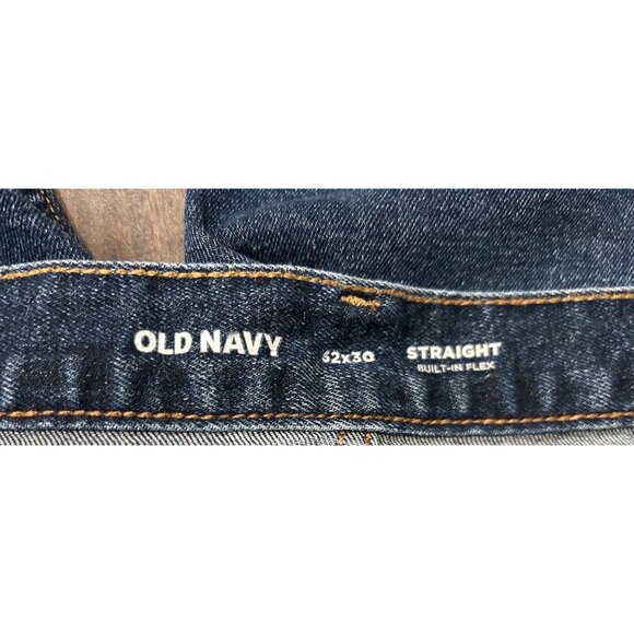 Old Navy Mens Straight Built In Flex Medium Wash Jeans SZ 32x30 - Picture 4 of 7
